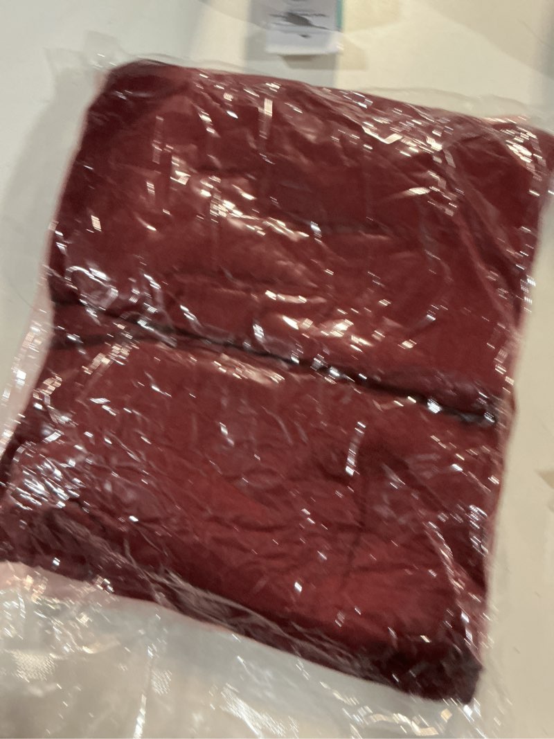 Condition photo showing Good Condition for obstal 6ft stretch spandex table cover for standard folding tables - universal rectangular fitted tablecloth protector for wedding, banquet and party, 72l x 30w x 30h inches, wine red, 2pc wine red 6 ft | 2 pack