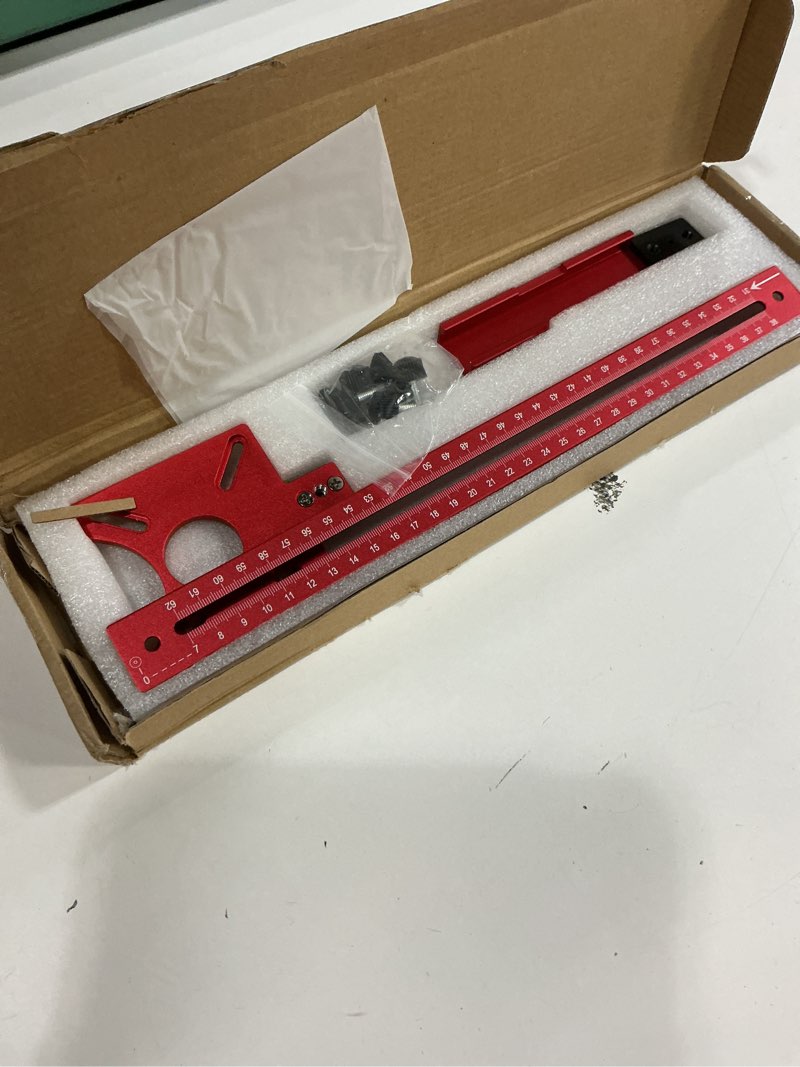 Condition photo showing Good Condition for 4 in 1 Router Milling Groove Bracket Aluminum Alloy Router Circle Cutting Jig Adjustable Router Circle Cutting Guide Cabinet Hardware Jig Multifunctional Router Jig Suitable for Woodworking