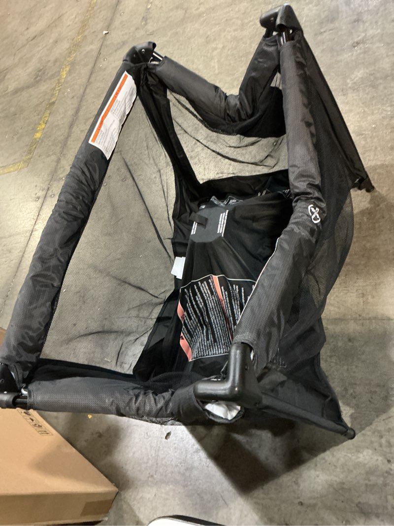 Condition photo showing As Is for pamo babe portable crib baby playpen with mattress and carry bag black