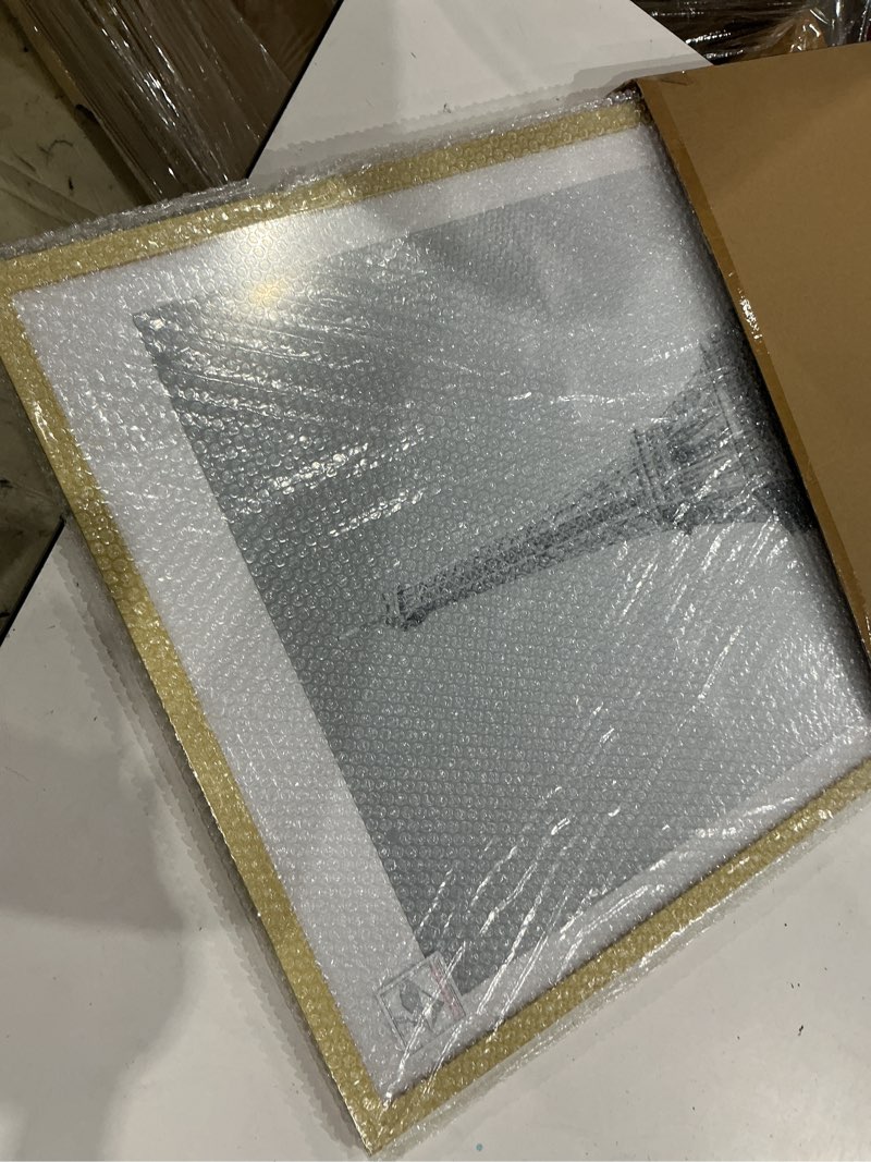 Condition photo showing Good Condition for upsimples 18x24 picture frame, display pictures 16x20 with mat or 18 x 24 without, wall hanging poster frames, gold, 1 pack gold 18x24