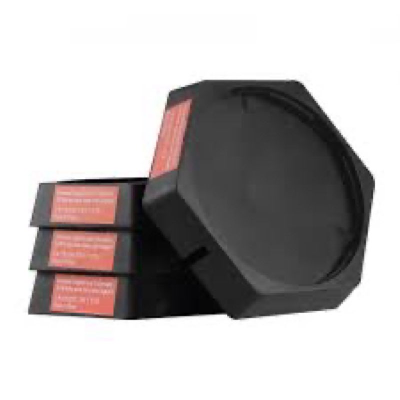 VEVOR RV Leveling Pads, 9 Inch Round Landing Feet, Permanent Attached Jack Stabilizers, Rubber Jack 