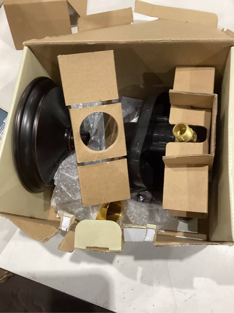 Condition photo showing Good Condition for allen + roth townley oil rubbed bronze 1-handle 6.0-in round bathtub and shower faucet with