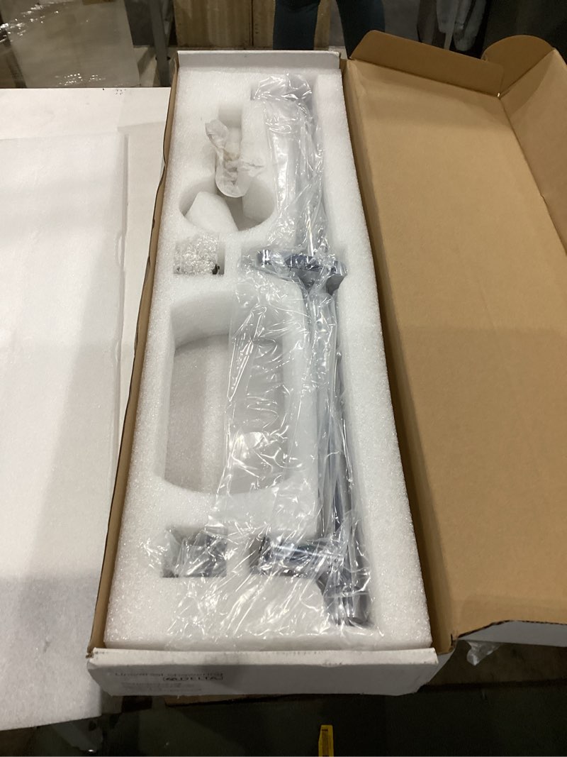 Condition photo showing As Is for delta faucet slide bar hand held shower with hose, chrome handheld shower head, slide bar hand shower, handheld shower, detachable shower head, chrome 51361