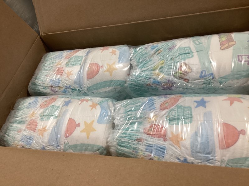 Condition photo showing New/Like New for Pampers Training Pants - Easy Ups Boys & Girls Bluey - Size 4T-5T, 104 Count, Children's Potty Underwear (Packaging May Vary) 4T-5T 104