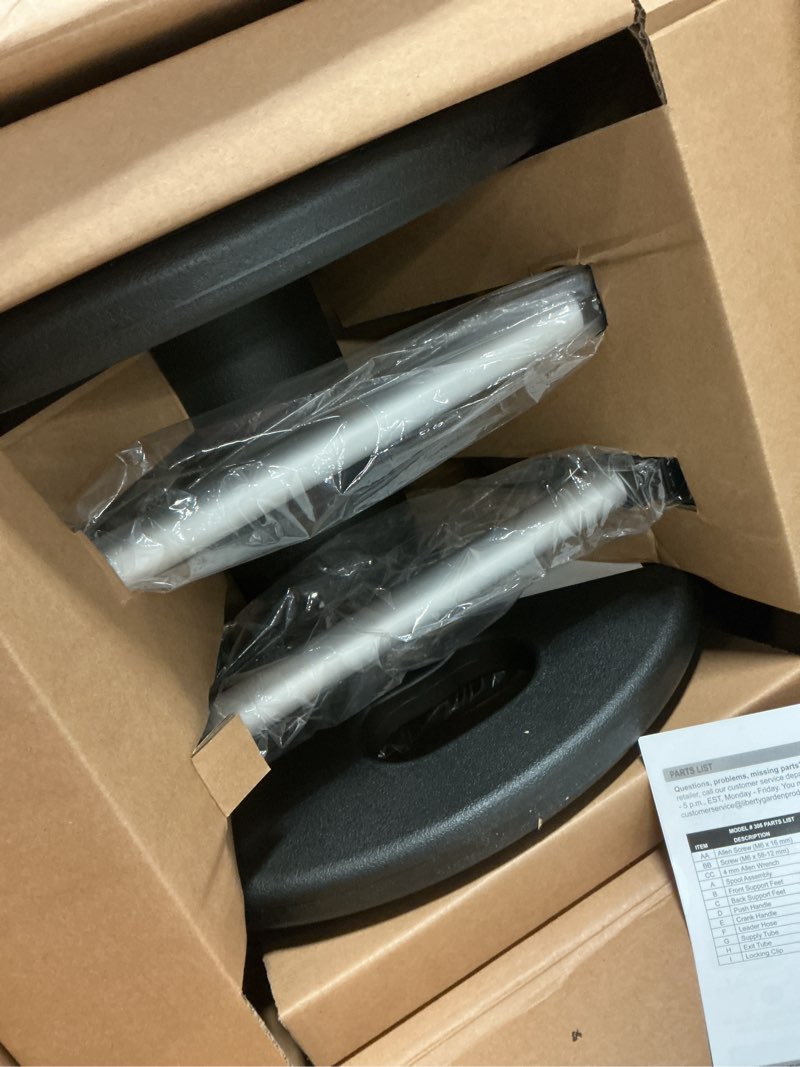 Condition photo showing Good Condition for liberty garden 306 explorer floor or wall mount hose reel, aluminum, holds 150-feet of 5/8-inch hose, silver/black silver/black hose reel