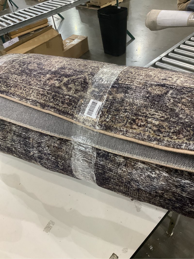 Condition photo showing As Is for Loloi Amber Lewis Morgan Collection MOG-05 Spice/Lagoon 9'-6" x 13'-6" 38" Thick Area Rug feat. CloudPile, Neutral, Room Décor, Vintage Inspired, Livingroom, Bedroom, Dining Area Spice / Lagoon 9'6" x 13'6" (Rectangular)