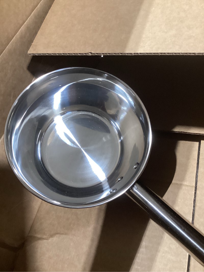 Condition photo showing Good Condition for cabilock long handle soup ladle 18.11 inch stainless steel water scoop with ergonomic grip and hook kitchen utensil for serving soups sauces and scooping water 46x16cm modern
