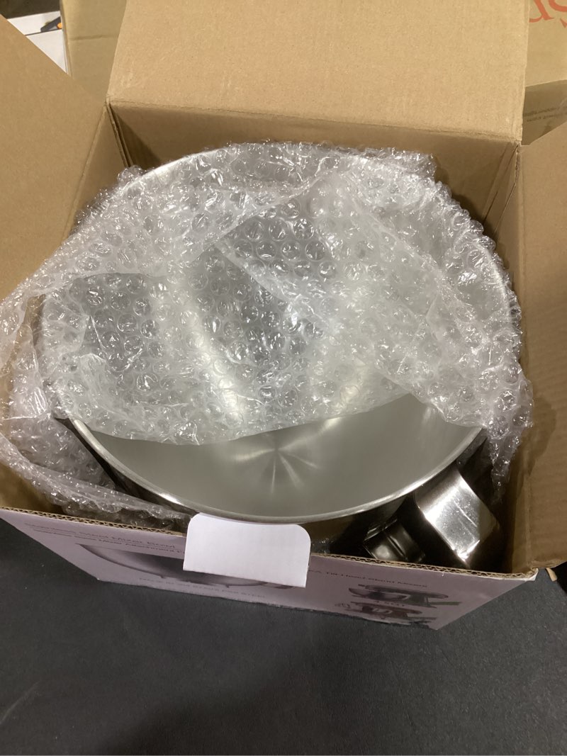 Condition photo showing Good Condition for 5 Quart Mixing Bowl for KitchenAid Stand Mixers, Food-Grade Stainless Steel Bowl with Handle & Clasp, Compatible with Tilt-Head 4.5–5 Qt Models – Fits K45, K45SS, KSM75, KSM150, KSM95 5QT