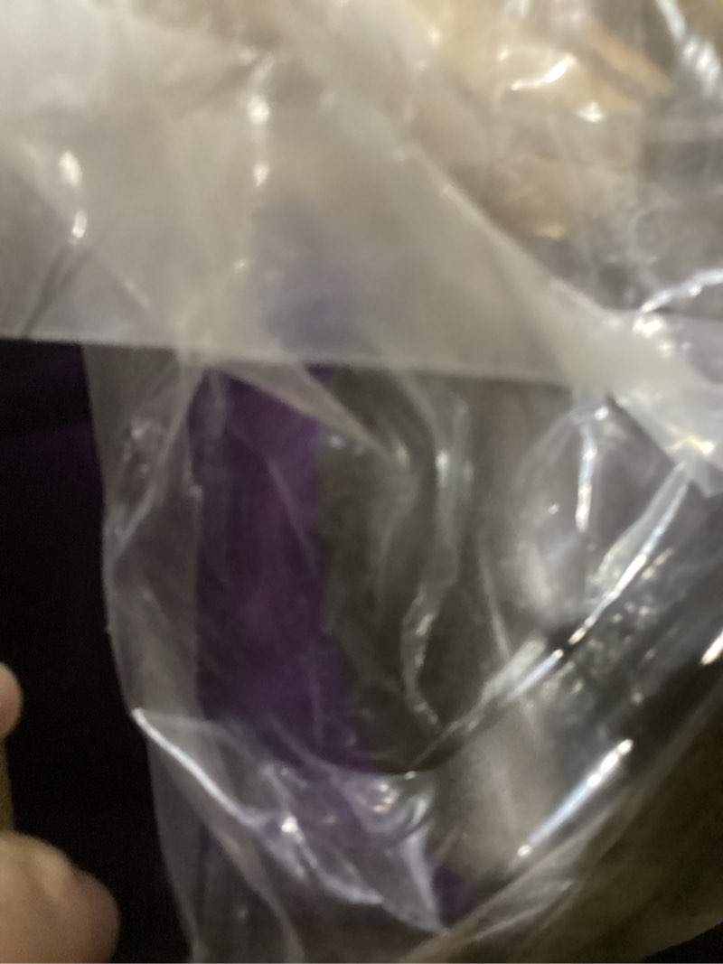 Condition photo showing New/Like New for blissun 9' outdoor patio umbrella, outdoor table umbrella, yard umbrella, market umbrella with 8 sturdy ribs, push button tilt and crank purple