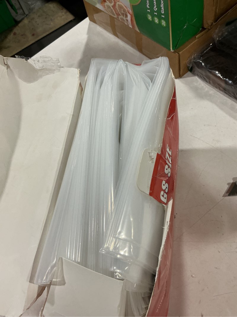 Condition photo showing Good Condition for burvagy 24 pack extra large plastic storage bags 10 gallons 24"x20"x7" zero bpa double zipper seal 4 mils thick double layer carry handle resealable moving seasonal travel clothes 24pack (10gallons)