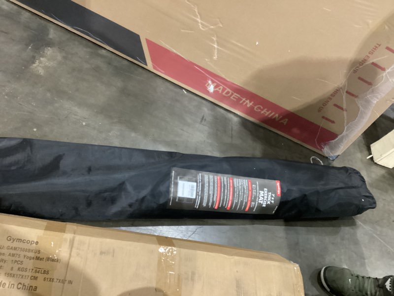 Condition photo showing Good Condition for gymcope large exercise mat (blck) 84”x60”  0,3 cm