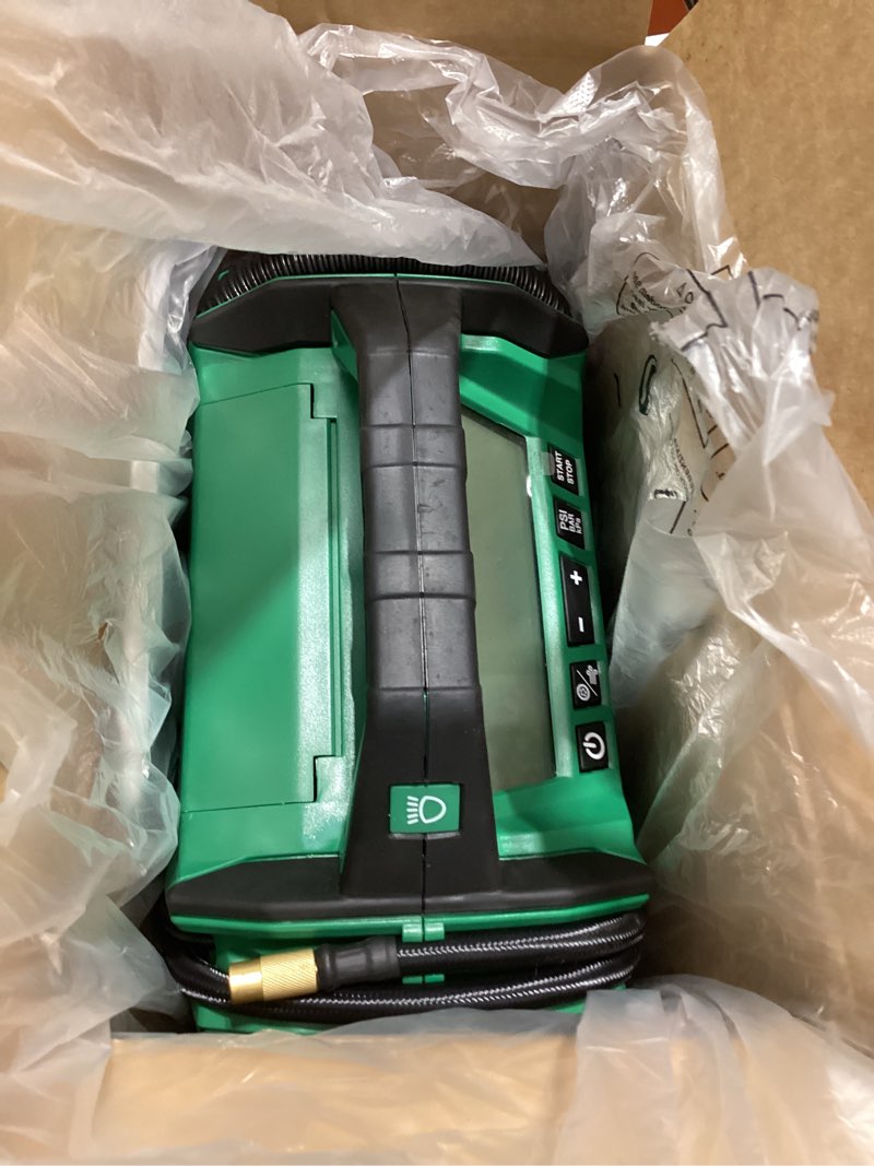 Condition photo showing Good Condition for metabo hpt 18v multivolt™ cordless dual function inflator, tool only - no battery, portable air compressor, up18daq4
