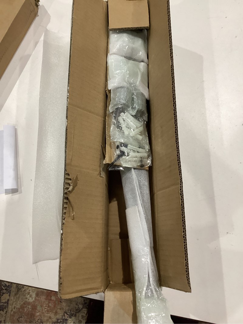 Condition photo showing Good Condition for 2ft industrial stair railing wall mount staircase handrail ?1.3 pipe hand rail for steps grab bar foot rail vintage pipe railing black deck handrail for outdoor indoor stairs porch
