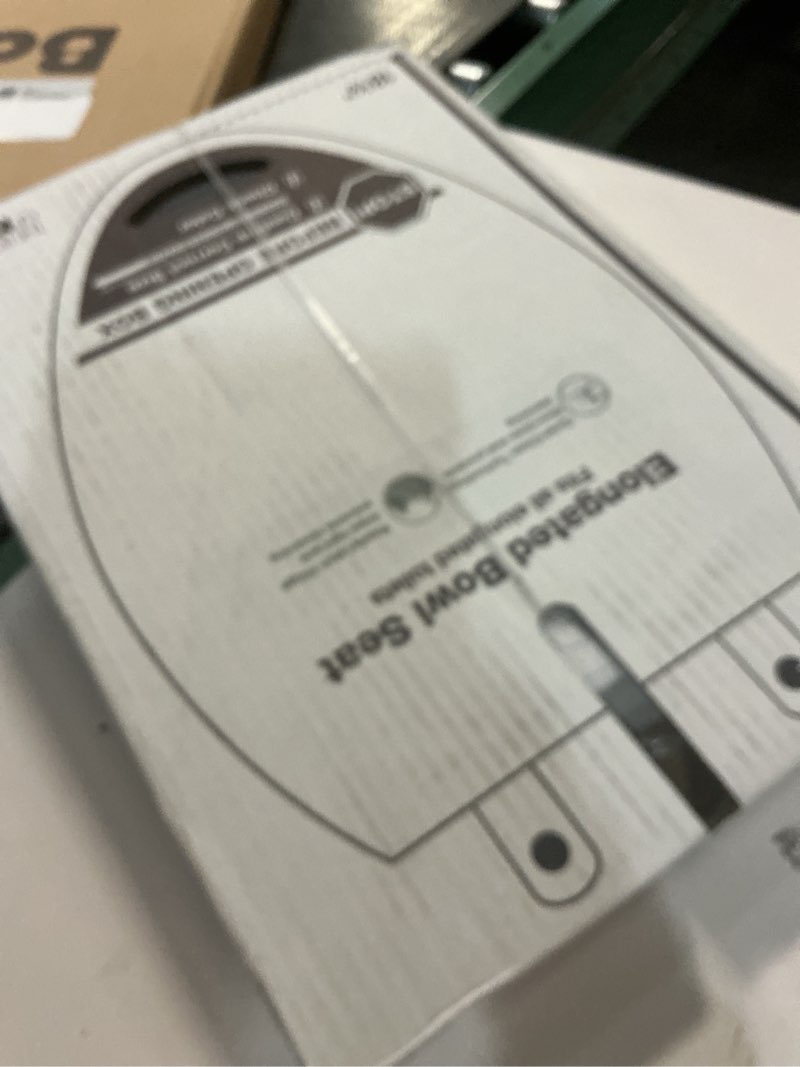 Condition photo showing New/Like New for KOHLER 4636-RL-0 Cachet ReadyLatch Elongated Toilet Seat Slow Close, Soft Close Toilet Seat Quiet Lid, Contoured Grip-Tight Bumpers Installation Hardware, Apartment Essentials, White White Elongated Ready Latch