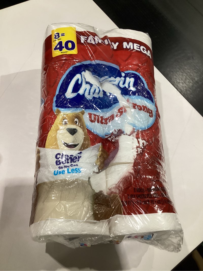Condition photo showing Good Condition for Charmin Ultra Strong Toilet Paper 8 Mega, 330 Sheets Per Roll Mega  330 sheet (Pack of 8), SIMILAR TO STOCK PHOTOS