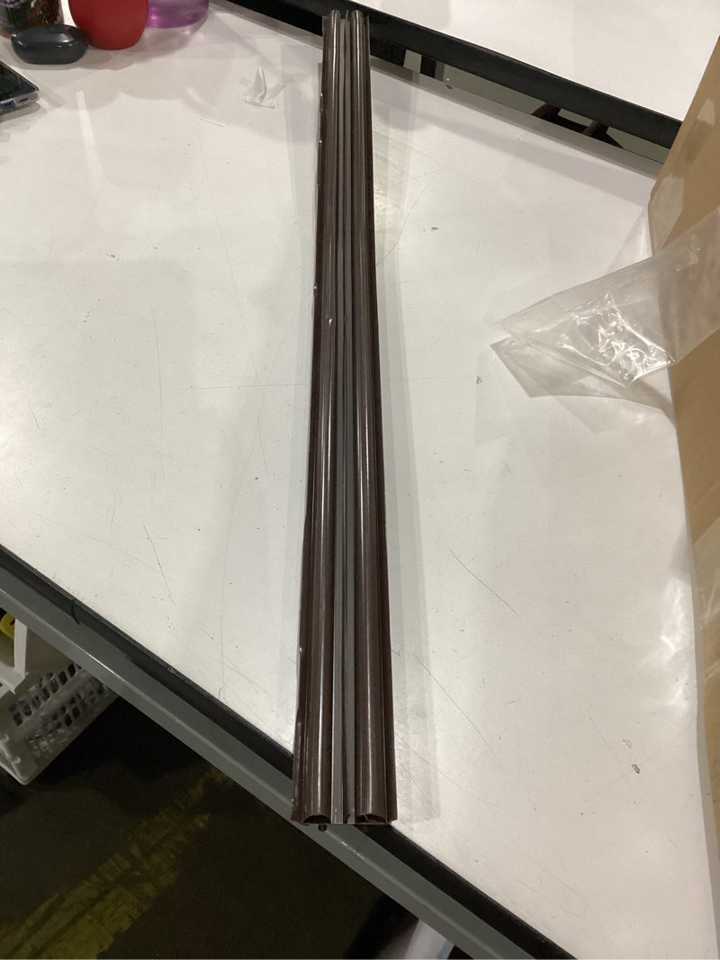 Pushglossy 1 Pcs 36" Double Bubble Kerf Door Sweep 1-3/4" Wide Vinyl Weatherstrip Seal for Exterior 