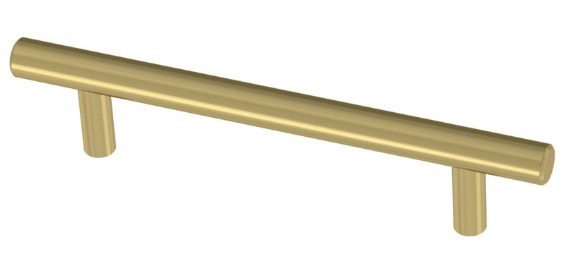 Franklin Brass P46641K-523-B3 Simple Round Bar 3-3/4 in. (96 mm) Satin Gold Cabinet Drawer Pull (30-Pack)