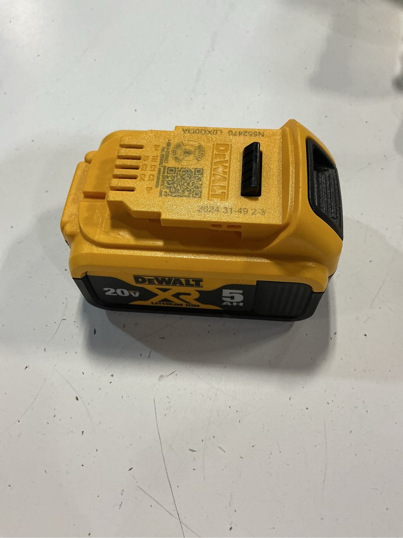 Condition photo showing Good Condition for dewalt 20v max xr battery, lithium ion, 5.0ah (dcb205) large 20v max 5 ah
