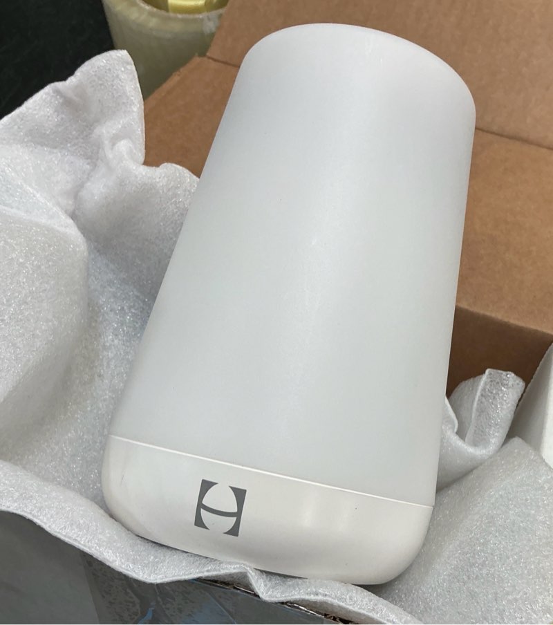 Condition photo showing New/Like New for (app needed to work)hatch baby sound machine, night light | hatch baby | sleep support | registry essential, routine builder, time-to-rise alarm clock, white noise, nursery stories, toddler kids (wi-fi) (silver)