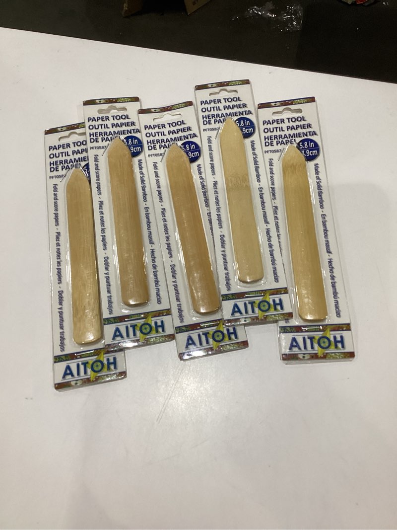 aitoh bamboo paper tool medium, brown, pack of 5