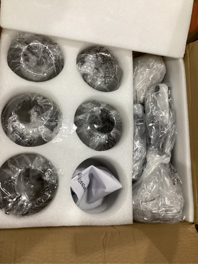 Condition photo showing New/Like New for SZXYKEJI 6-Lights Glass Globe Sputnik Chandelier Modern Flush Mount Ceiling Light Fixture Black Farmhouse Lighting for Dining Room Living Room Bedroom Kitchen Passageway.