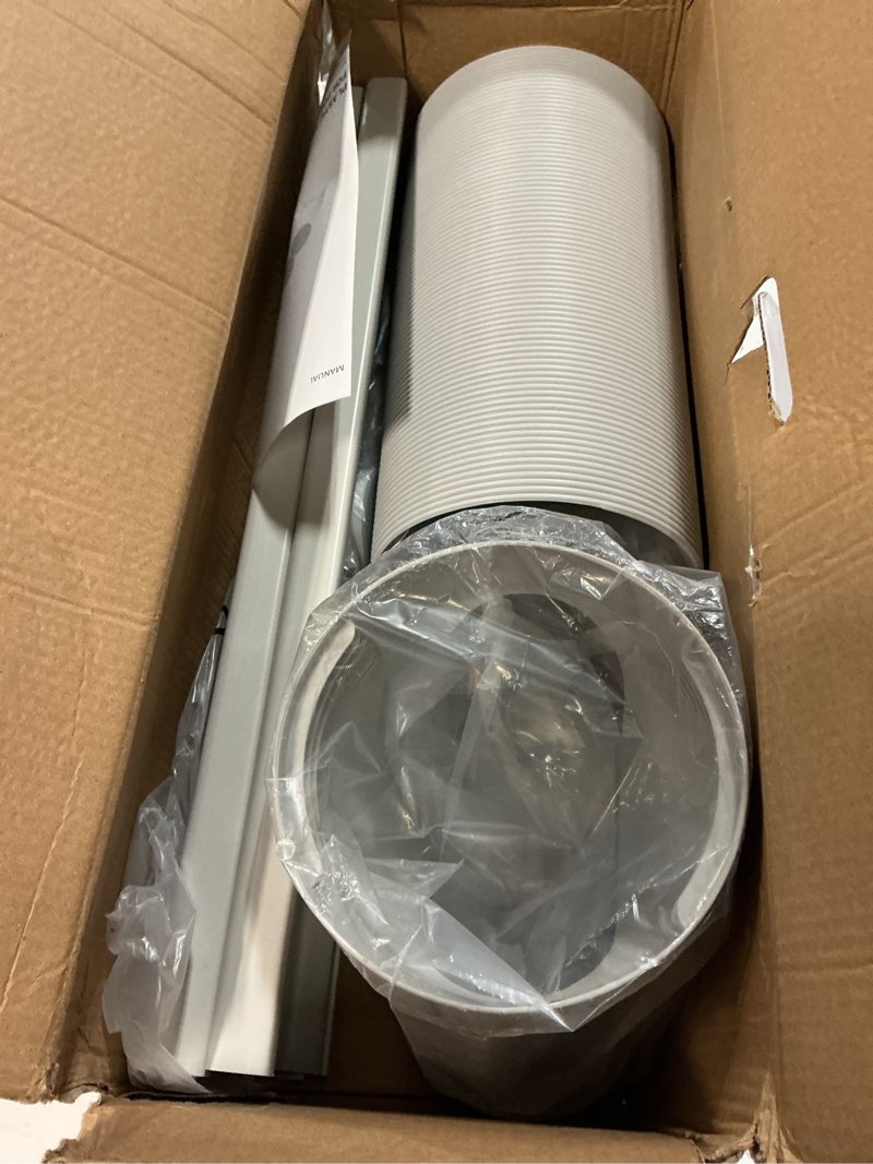 Condition photo showing Good Condition for portable air conditioner window vent kit, adjustable window seal with 5.1 inch diameter, 51 inch length exhaust hose for a/c unit universal for sliding horizontal or vertical window