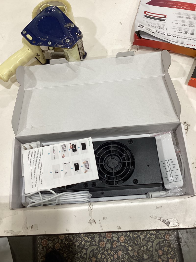 Condition photo showing New/Like New for register booster fan for 4" x 12" vents only,10 speeds to control cool & warm airflow, air conditioning vents with led screen remote & thermostat control, for room walls & floors (white) white 4x12"