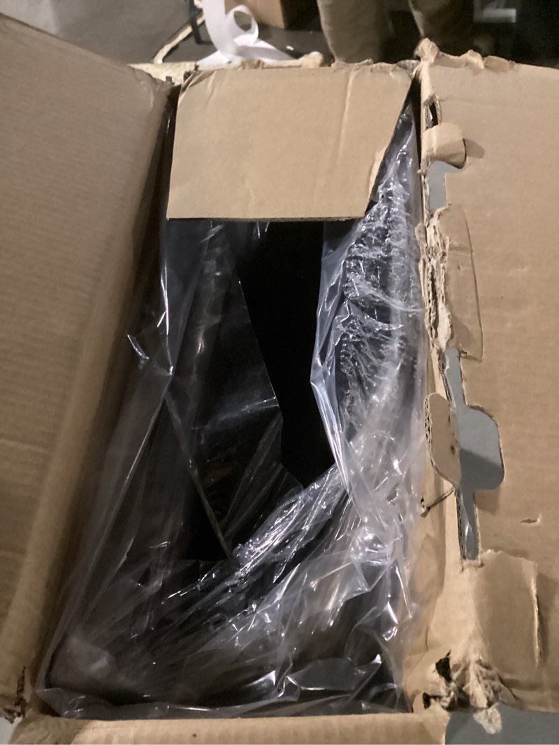 Condition photo showing As Is for 30 Gallon Rimless Fish Tank Stand with Shelf for Storage, 2 Tiers Metal Aquarium Stand, Breeder Tank Turtle Reptile Terrariums Stand Rack for Home Office, 30" L x 12" W x 20.5" H, Black 30 Gallon Rimless Black