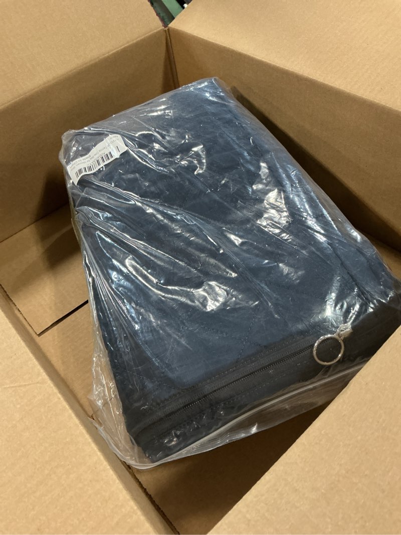 Condition photo showing As Is for Tennis Tote Bag with Shoe Compartment - Extra-Large Quilted Pickleball Bag Holds 2-4 Rackets, Water-Resistant & Lightweight for Men & Women Blue