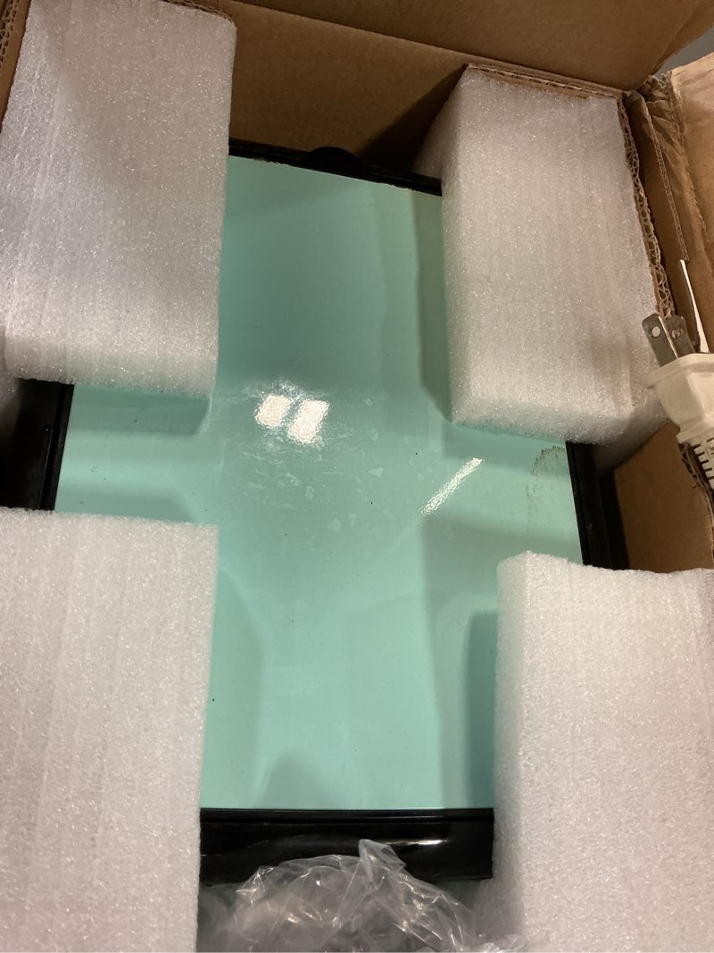 Condition photo showing As Is for Nostalgia Retro 12-Cup Programmable Coffee Maker With LED Display, Automatic Shut-Off & Keep Warm, Pause-And-Serve Function, Aqua