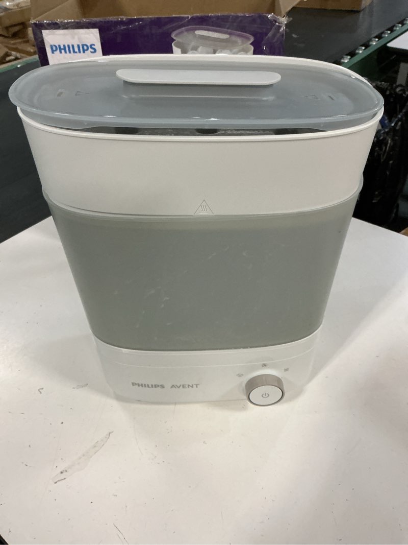 Condition photo showing As Is for Philips Avent Baby Bottle Sterilizer and Dryer Premium, Removes 99,9% of Bacteria, Chemicals Free, Capacity 6 Bottles/Teats/Accessories, Modular Space Saving Design, Model SCF293 Electric Sterilizer With dryer