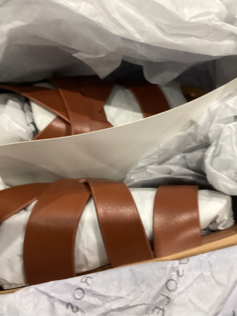 Condition photo showing New/Like New for Aerosoles womens St.clair 7.5 Ginger Bread Leather