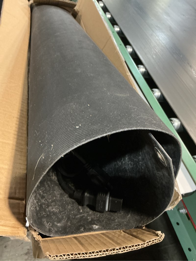 Condition photo showing As Is for (Similar)Riakrum 2 Pcs Heated Snow Melting Mats Outdoor, 10 x 30 in Winter Anti-Slip Heated Rubber Mat for Walkways Decks and Sidewalks, Electric Snow and Ice Melting Pads Connection with 9.84 ft Power Cord 2 10 x 30 Inch