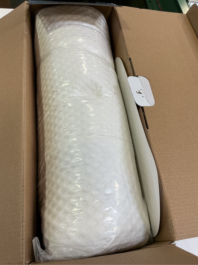 Condition photo showing Good Condition for Osteo Cervical Pillow for Neck Pain Relief, Hollow Design Odorless Memory Foam Pillows with Cooling Case, Adjustable Orthopedic Bed Pillow for Sleeping, Support for Side Back Sleepers Queen(25.5*16.5*5.2/4.1 inches) White