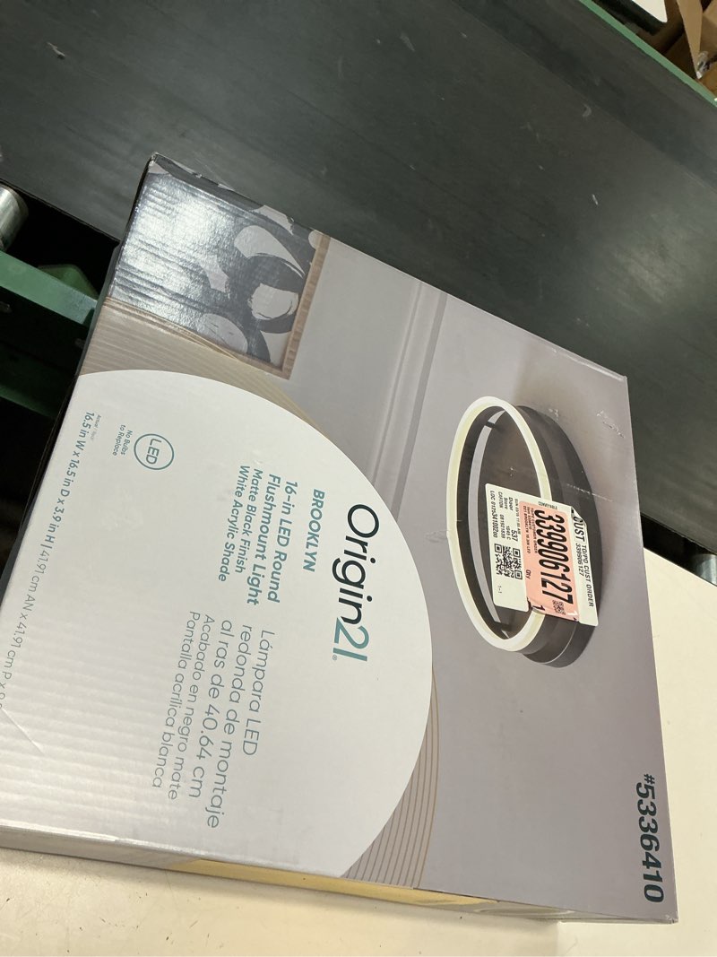 Condition photo showing Good Condition for hykolity 16 inch dimmable led flush mount ceiling light, oil rubbed bronze, 36w, 2200lm, 2.7/3/3.5/4k/5k adjustbale, 120°light angle, cri90, ceiling lamp for bedroom, kitchen, office,etl listed