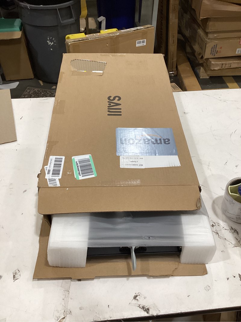 Condition photo showing Good Condition for SAIJI Laptop Bed Tray Table, Adjustable PVC Leather Laptop Bed Table, Portable Standing Desk with Storage Drawer, Foldable Lap Tablet Table for Sofa Couch Floor (Dark Black)