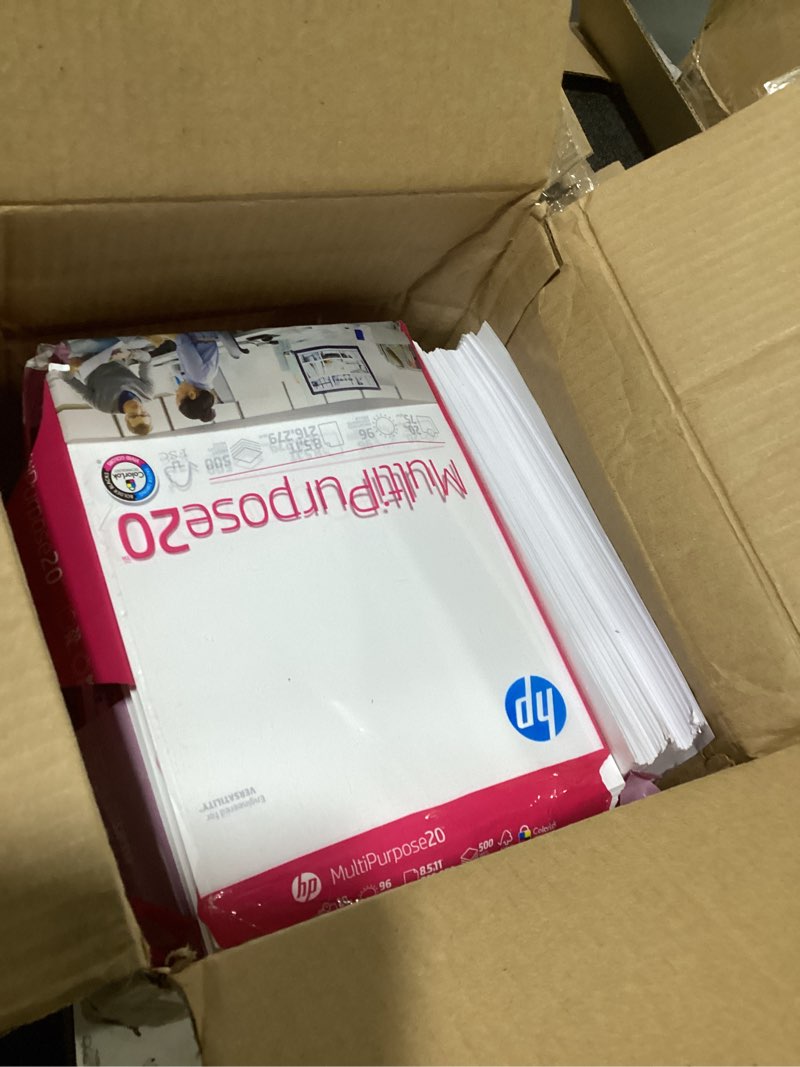 Condition photo showing Good Condition for hp papers printer paper, 8.5 x 11 paper, multipurpose 20 lb - 96 bright , 40 cases - 1 pallet -200,000 sheets, loading dock delivery, made in usa - fsc certified, 112000p