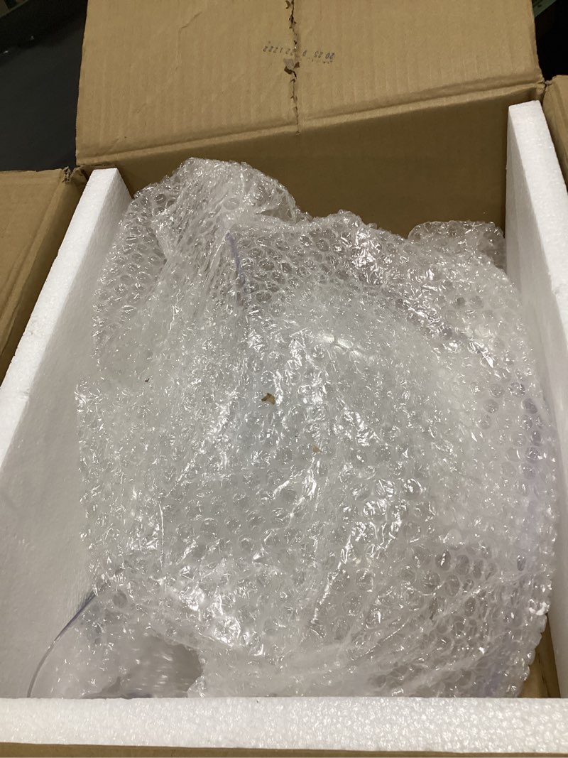 Condition photo showing Good Condition for Large Ice Bucket for Parties, 8L Drink Bin, Clear Champagne Bucket, Mimosa Bar Supplies, Wine Bucket Chiller for Parties, Party Beverage Tub, Holds 2-4 Standard Sized Wine or Champagne bottles on ice.