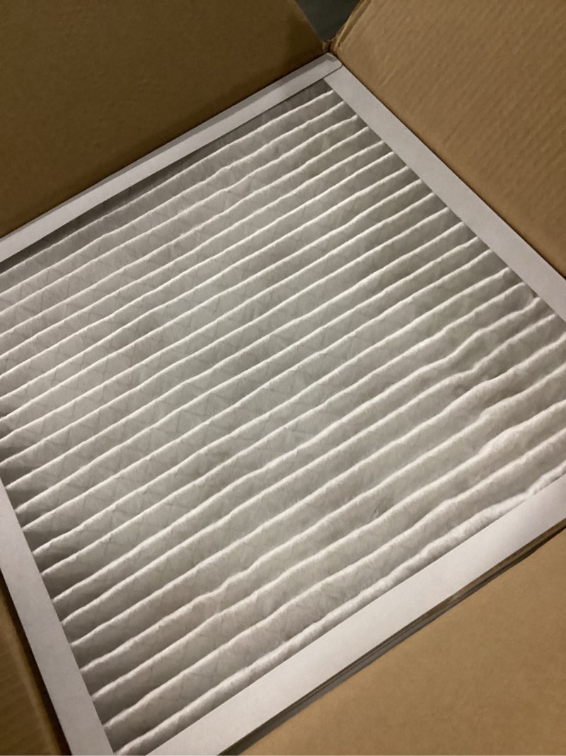 Condition photo showing New/Like New for amazon basics 20x20x1 air filter 6-pack, merv 11 ac furnace filters, dust, pet, allergy control, electrostatic (actual size: 19.75 x 19.75 x .75)