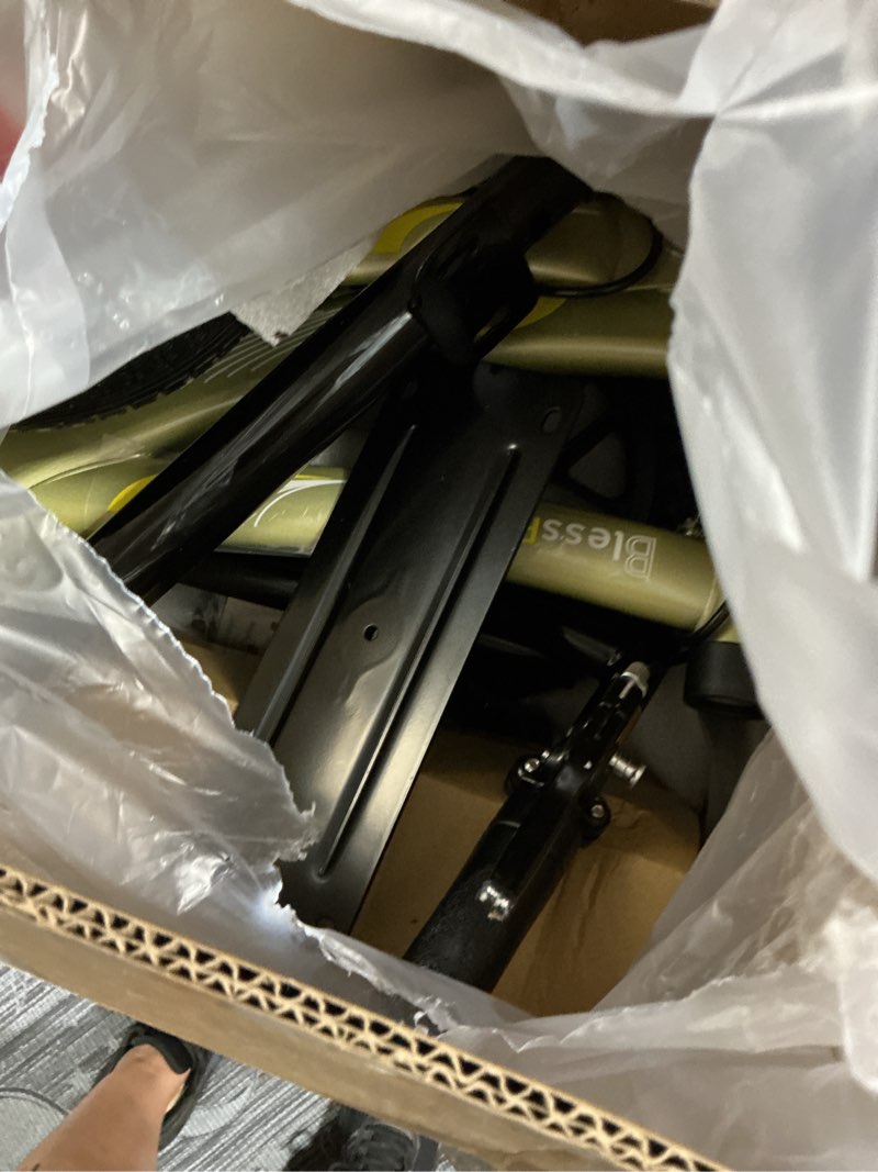 Condition photo showing Good Condition for blessreach knee scooter walker for adults foot injuries ankle surgery, knee scooters for adult, foldable steerable with dual handbrake, height adjustable handle & knee pad, 300 lbs capacity,champagne