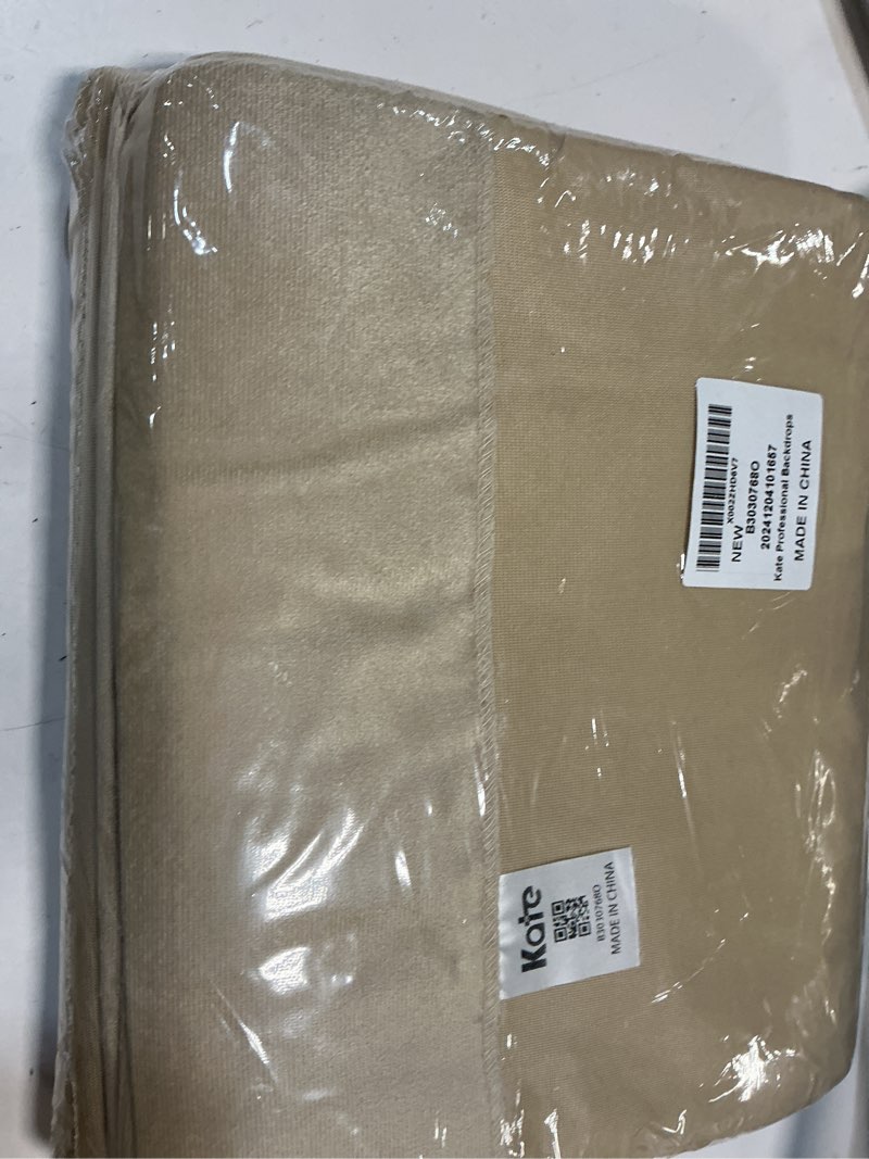 Condition photo showing New/Like New for Kate 8FTX10FT Solid Beige Backdrop Portrait Photography Background for Photography Studio Children and Headshots Beige Backdrop Background 8ftX10ft Beige