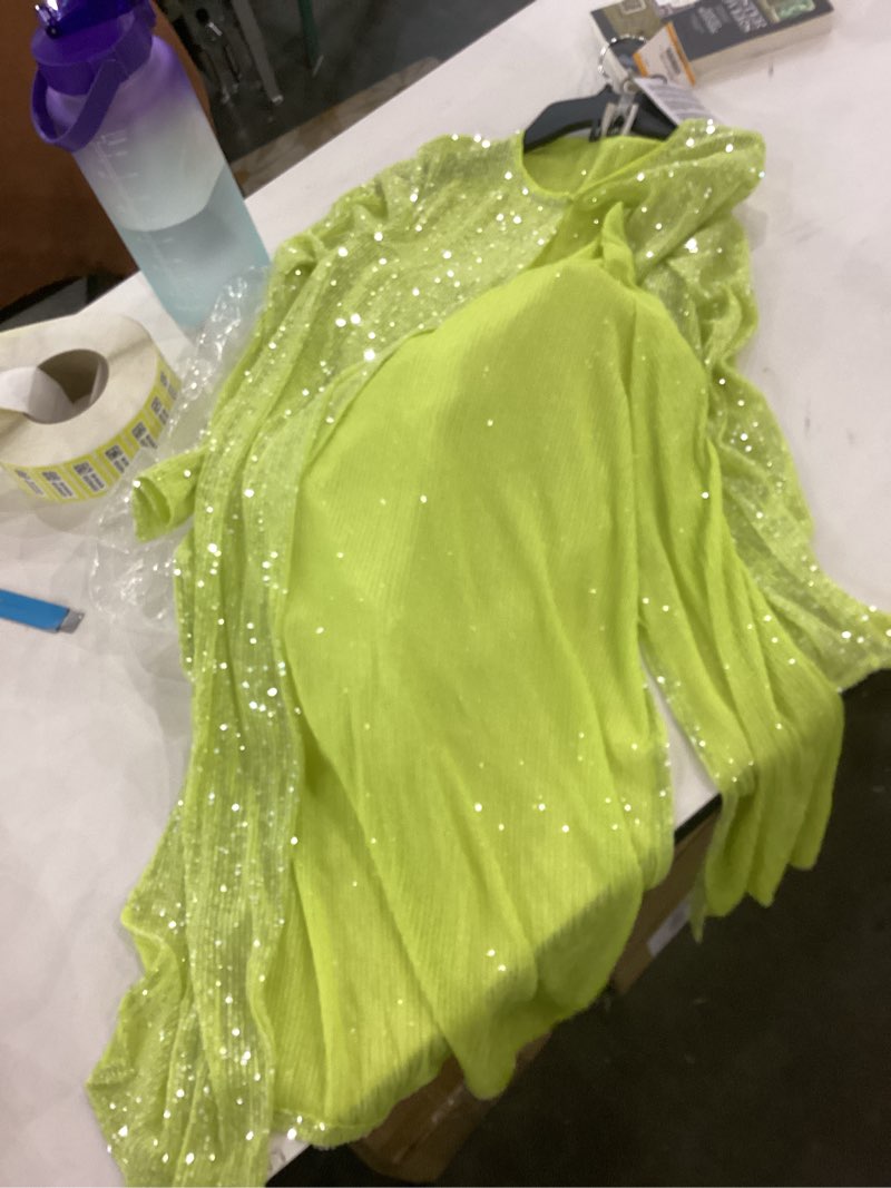 Small lime green cardigan 