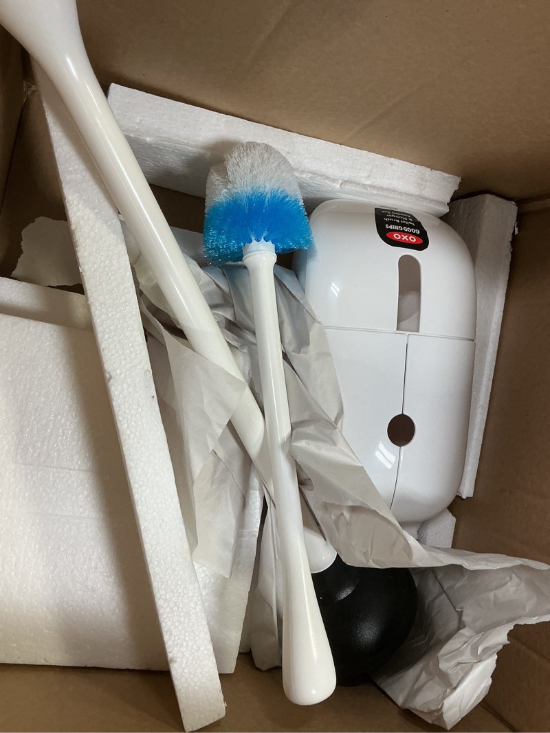 Condition photo showing Good Condition for oxo good grips toilet brush & plunger combo set