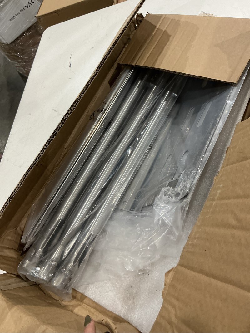 Condition photo showing As Is for genesis 300 310 series grill parts kit for weber genesis e310 e330 s310 e320 s330 ep310 s310 s320 ep330 parts, sus 304 stainless steel flavorizer bars heat deflector burner tube kit, 7620 7622 62752 stainless steel silver