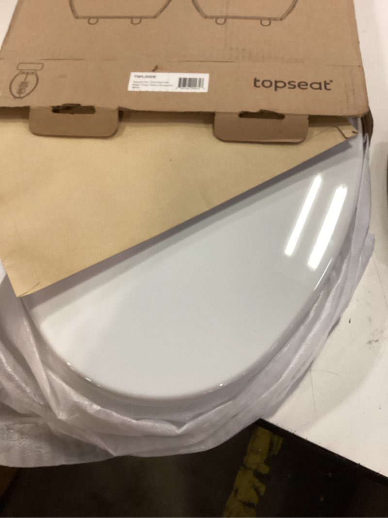Condition photo showing Good Condition for Plus Toilet Seat Elongated, Soft Close Toilet Seat, No-Slam, Magnetic Quick-Release Easy Clean, Easy Installation, SecureGrip Bumpers, Wobble-Free, Adjustable Fit, Plastic, White White Elongated
