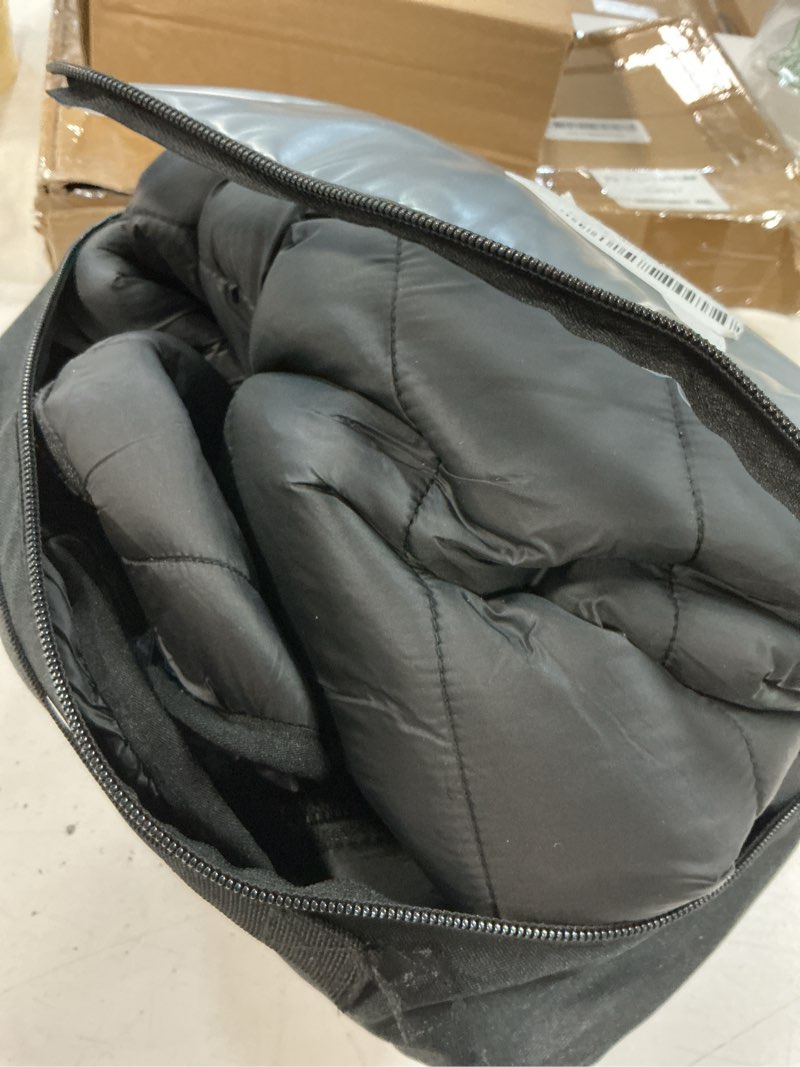 Condition photo showing Good Condition for heated vest for men with rechargeable pack included, waterproof electric warming mens heated vests with hood large black