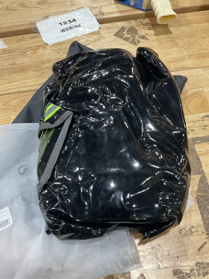 Condition photo showing As Is for benvol forklift top cover, black transparent pvc, 0.5mm thickened,sun protection, uv protection, shade, sun,47'w x 45'l, suitable for 6000lb forklift roof.