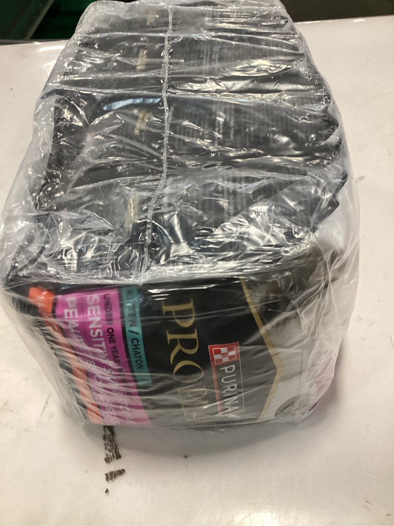 Condition photo showing New/Like New for Purina Pro Plan Sensitive Skin and Stomach Kitten Food Salmon and Rice Formula 3.5 Pound (Pack of 1) Salmon & Rice 1 Count (Pack of 1),Best/by/Apr/2027,4 Units 