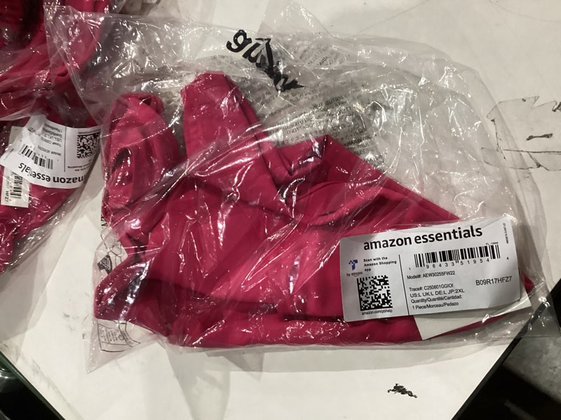 Condition photo showing New/Like New for Amazon Essentials Women's Regular-Fit Sleeveless Layering Tank Top (Available in Plus Size) Large Hot Pink
