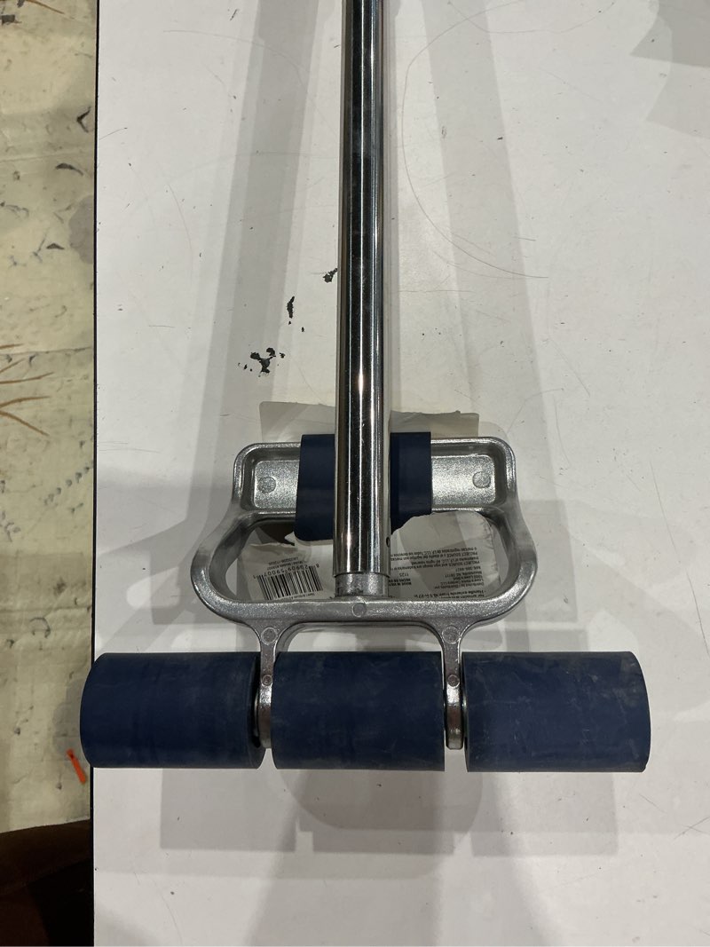 Condition photo showing As Is for project source floor rollers 7.5-in stainless steel adjustable handle floor roller